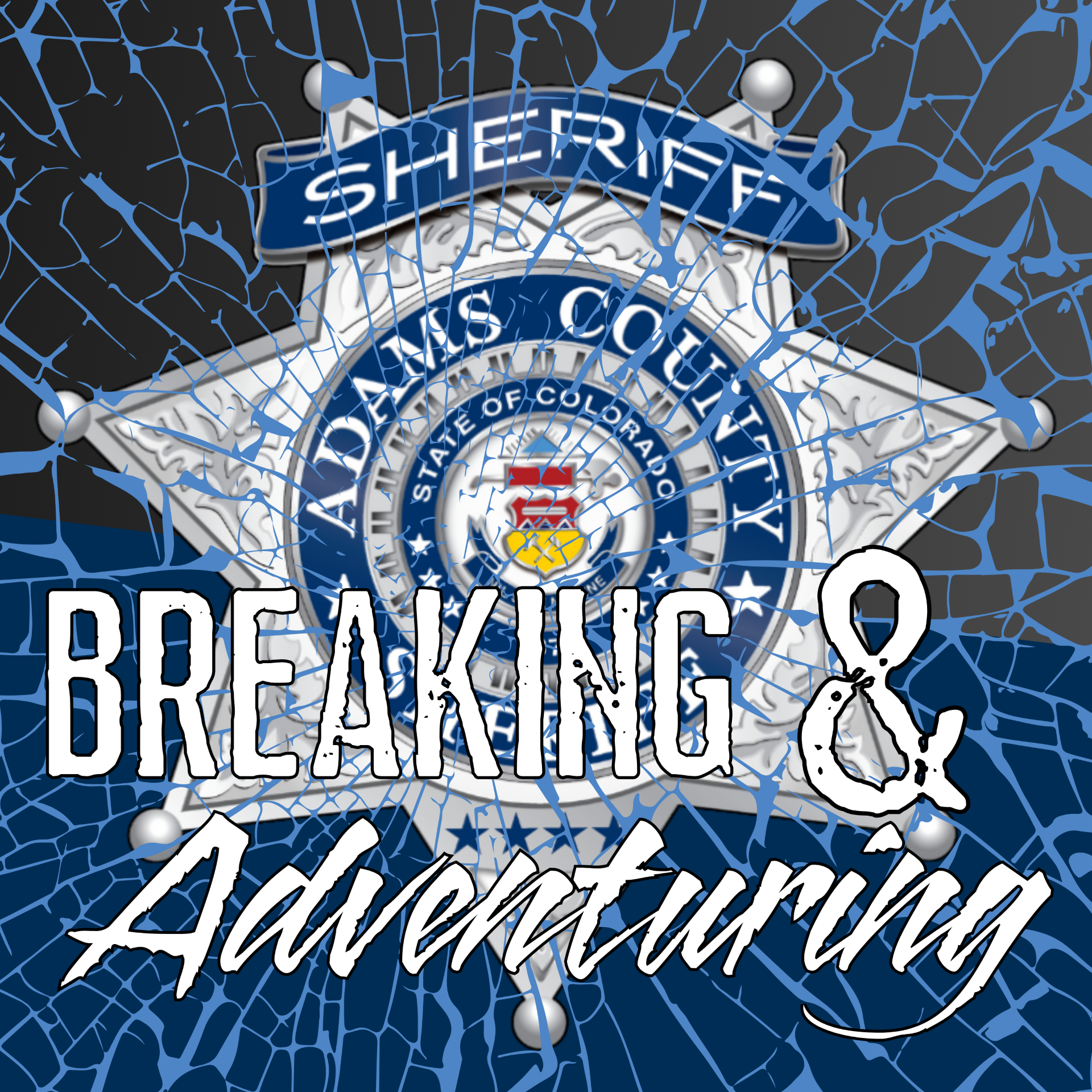 Logo of the Adams County Sheriff's Office podcast.